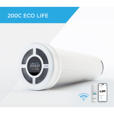 Припливно-витяжна система вентиляції з рекуперацією тепла PRANA 200C ECO LIFE
